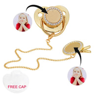 Luxury Gold Sublimation Blank Pacifier