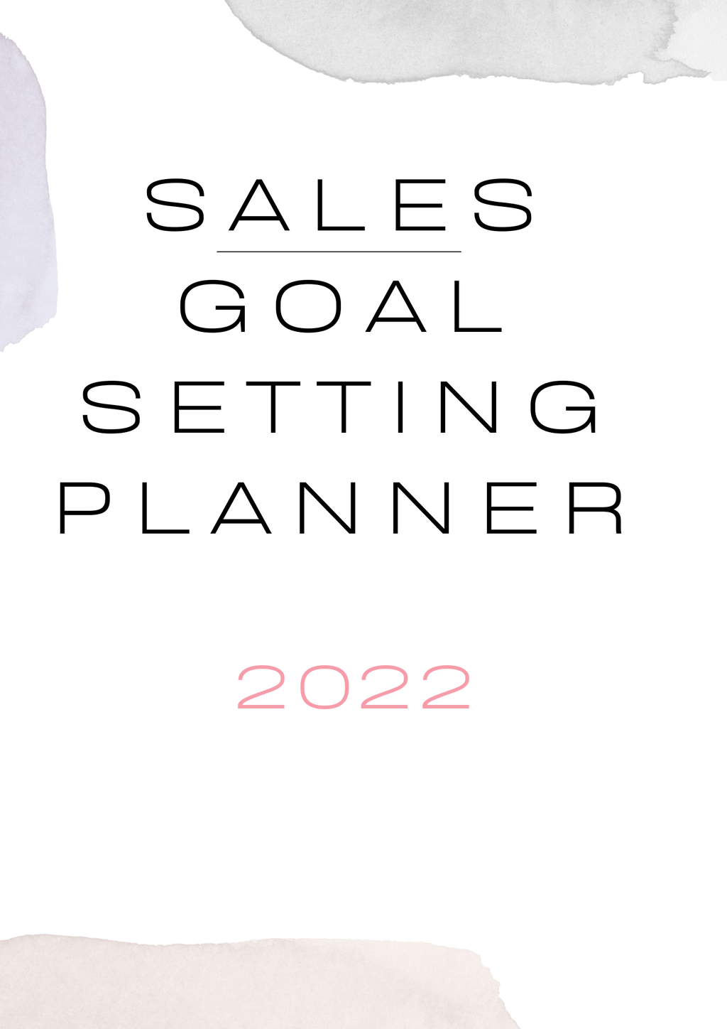 2022 Sales Planner