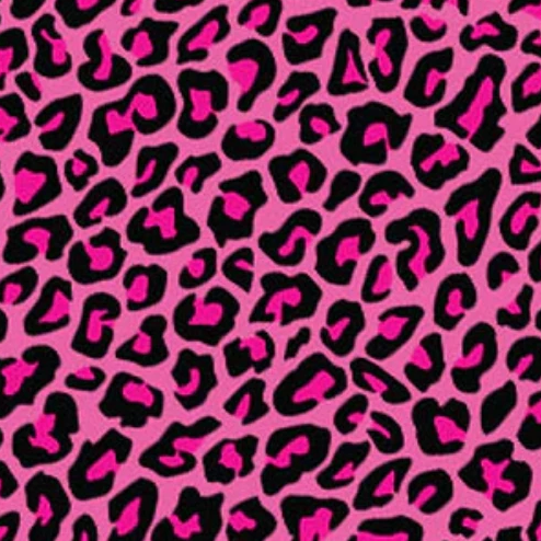 12" Permanent Patterned Adhesive Vinyl Leopard Pink - Kolorful Krafting 