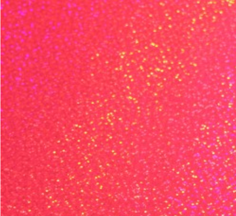 12" StarCraft Magic Permanent Adhesive Decorative Film Hoax Holo Fluorescent Pink - Kolorful Krafting 