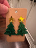 Glitter Christmas Tree Earrings